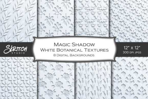Download Magic Shadow Botanical Design Textures - Premium Bundle
