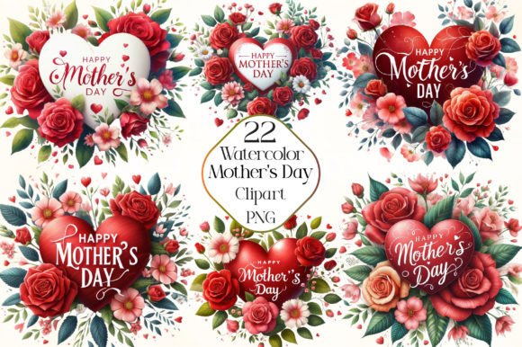 Download Watercolor Happy Mother's Day Clipart - Day Collection