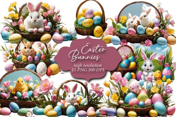 Download Easter Clipart, Easter Bunnies Clip Art - Easter clipart Collection