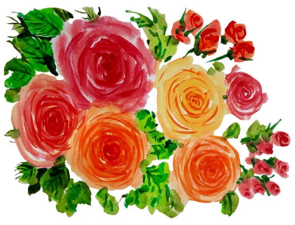 Download Watercolor Floral Clipart Violet Yellow - Yellow Collection