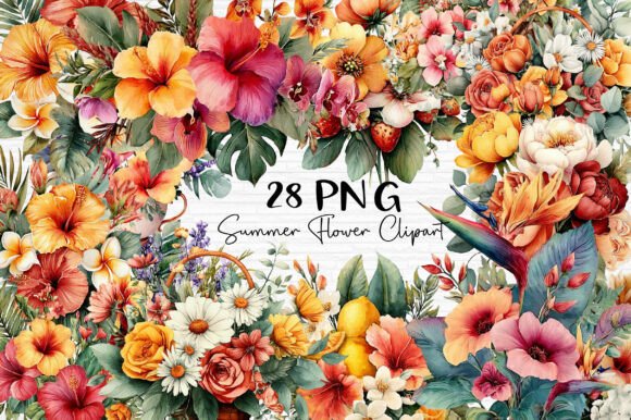 Download Summer Flower Clipart PNG - Summer flower clipart Collection