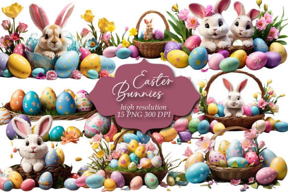 Download Easter Clipart, Easter Bunnies Clip Art - Easter clipart Collection