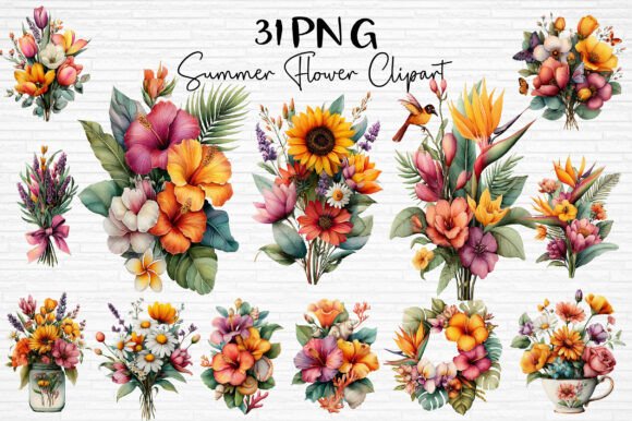 Download Summer Flower Clipart PNG - Summer flower clipart Collection