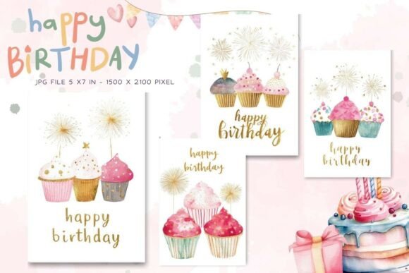 Download Happy Birthday Card Floral Postcard_17 - Day Collection