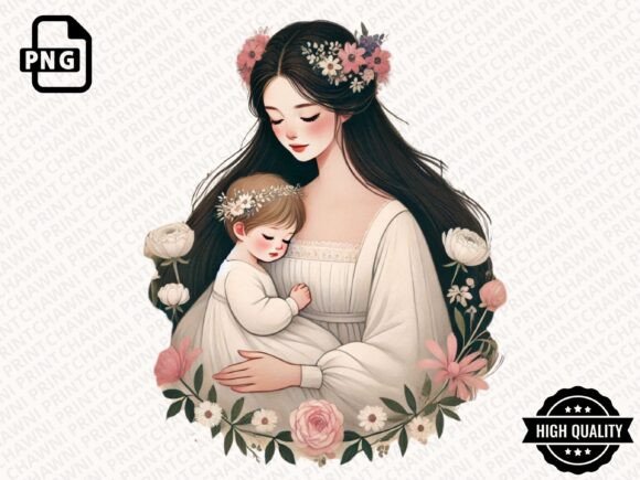 Download Watercolor Mother's Day Floral Clipart - Day Collection