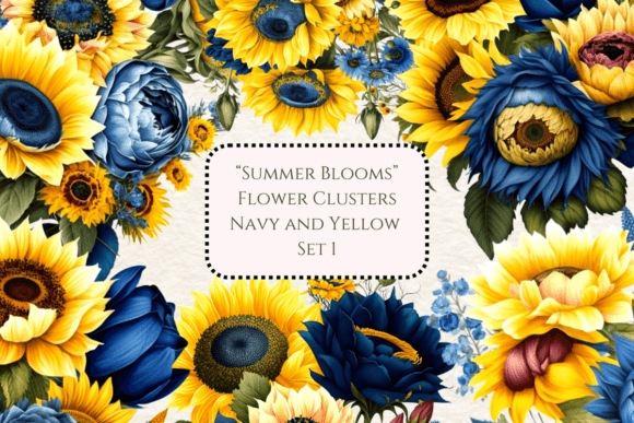 Download Summer Blooms - Flowers Blue and Yellow - Yellow Collection