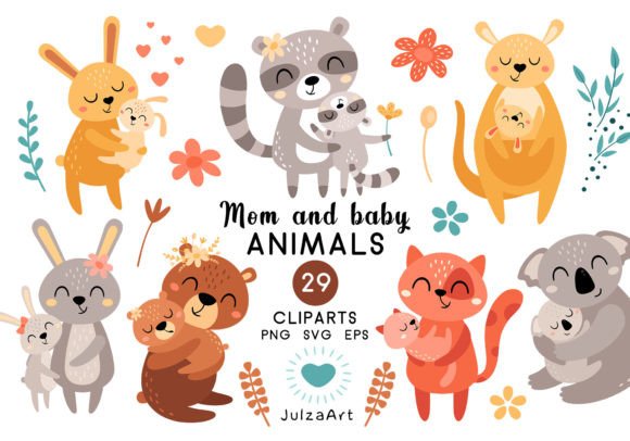 Download Happy Mothers Day Clipart, Animal Svg - Day Collection