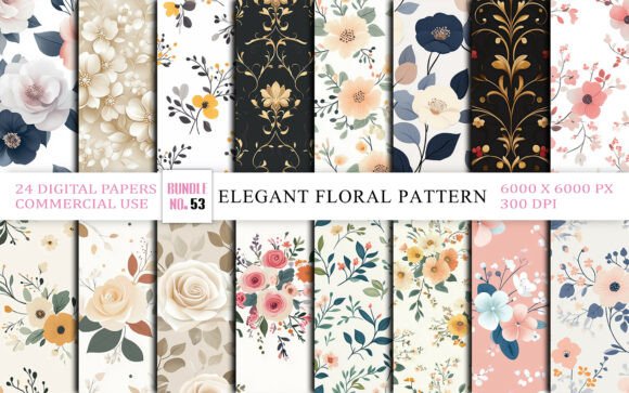 Download Elegant Floral Seamless Pattern Digital - Elegant Collection