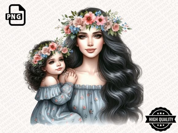Download Watercolor Mother's Day Floral Clipart - Day Collection