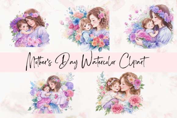 Download Happy Mother's Day Clipart Bundle - Day Collection