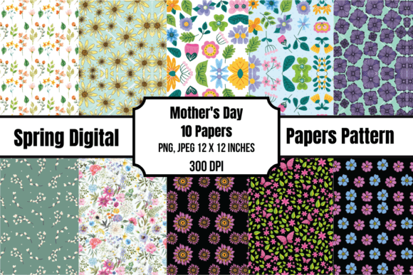 Download Mother's Day Spring Digital Papers - Day Collection