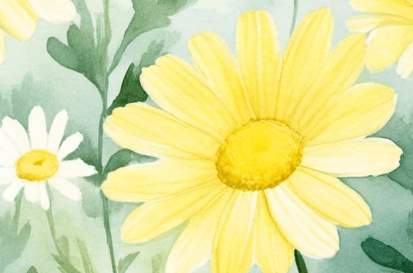 Download Soft Yellow Daisy Watercolor Floral Coll - Yellow Collection