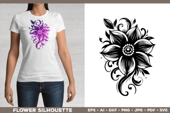 Download Flower Design SVG. Elegant Flower Design - Elegant Collection