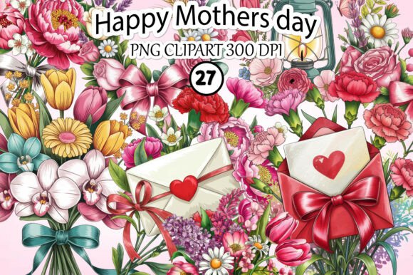 Download Happy Mother's Day Clipart Bundle - Day Collection