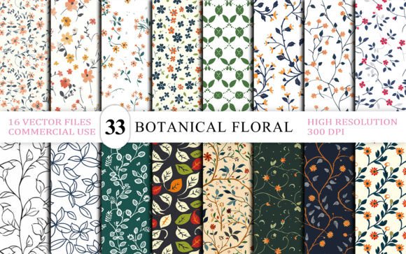 Download Elegant Botanical Floral Background - Elegant Collection