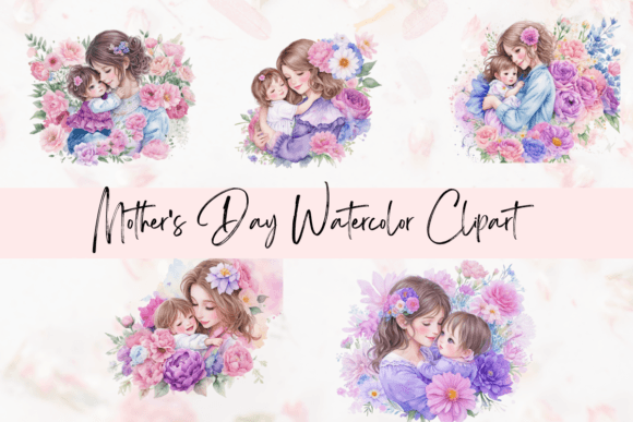 Download Happy Mother's Day Clipart Bundle - Day Collection