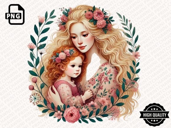 Download Watercolor Mother's Day Floral Clipart - Day Collection