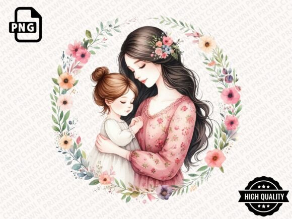 Download Watercolor Mother's Day Floral Clipart - Day Collection