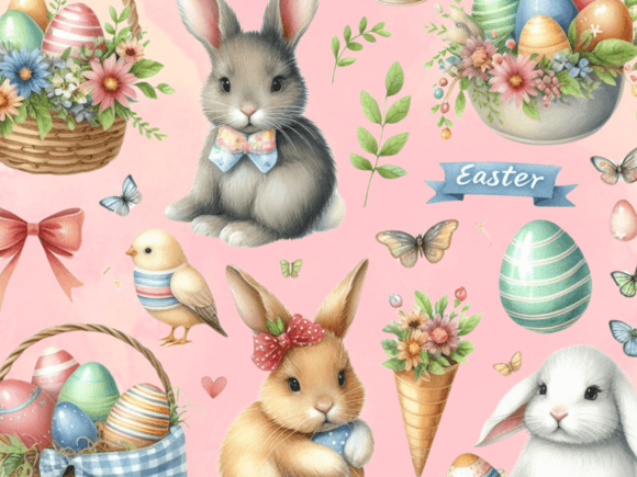 Download Easter Clipart, Easter Bunnies Clip Art - Easter clipart Collection