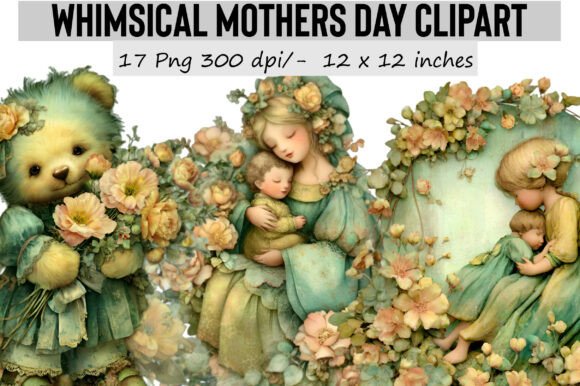 Download Whimsical Mothers Day Clipart - Day Collection