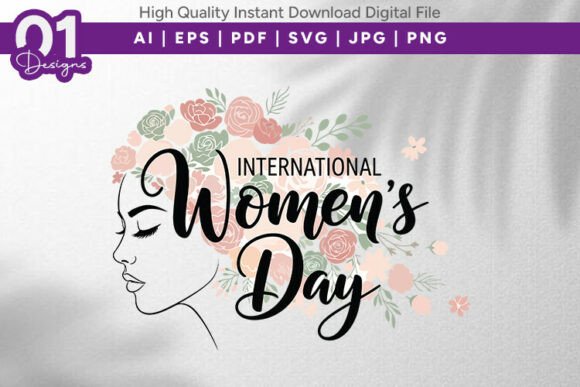 Download International Womens Day Floral SVG - Day Collection