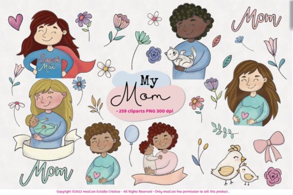 Download My Mom, Mothers Day Clipart - Day Collection