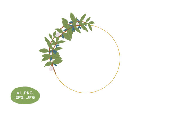 Download Frame with Botanical Design on One Side - Premium Bundle