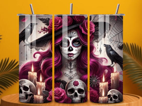 Download Day of the Dead Tumbler Wrap PNG - Day Collection
