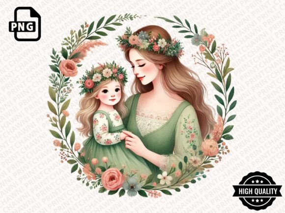 Download Watercolor Mother's Day Floral Clipart - Day Collection