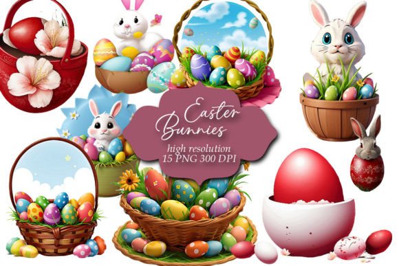 Download Easter Clipart, Easter Bunnies Clip Art - Easter clipart Collection