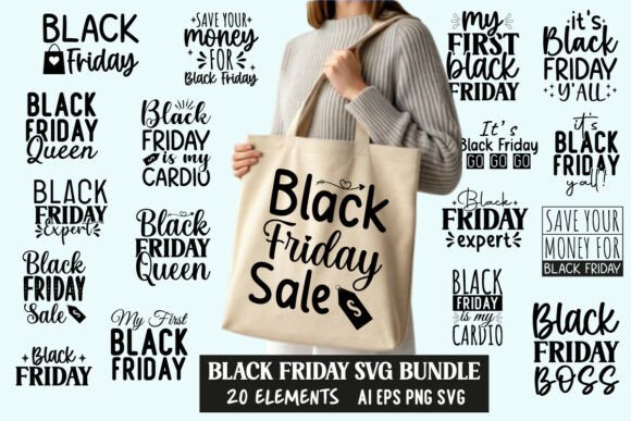 Download Black Friday Shopping SVG Bundle - Day Collection