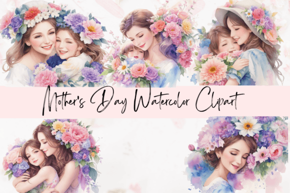 Download Happy Mother's Day Clipart Bundle - Day Collection