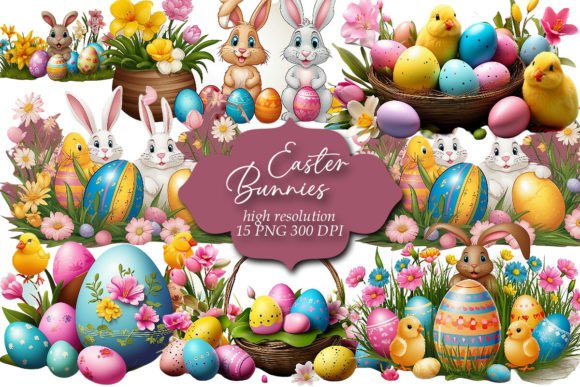Download Easter Clipart, Easter Bunnies Clip Art - Easter clipart Collection