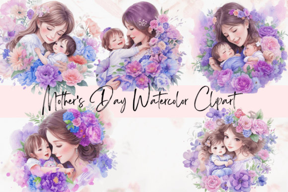Download Happy Mother's Day Clipart Bundle - Day Collection